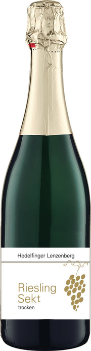 Riesling Sekt trocken, Hedelfinger Lenzenberg, Flaschengärung